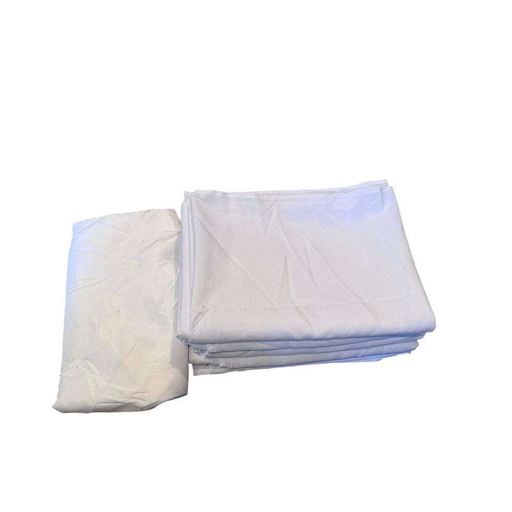 5 Large Linen Tablecloths 90" x 130" + 1 Round 10' Tablecloth  Party/Event Decor